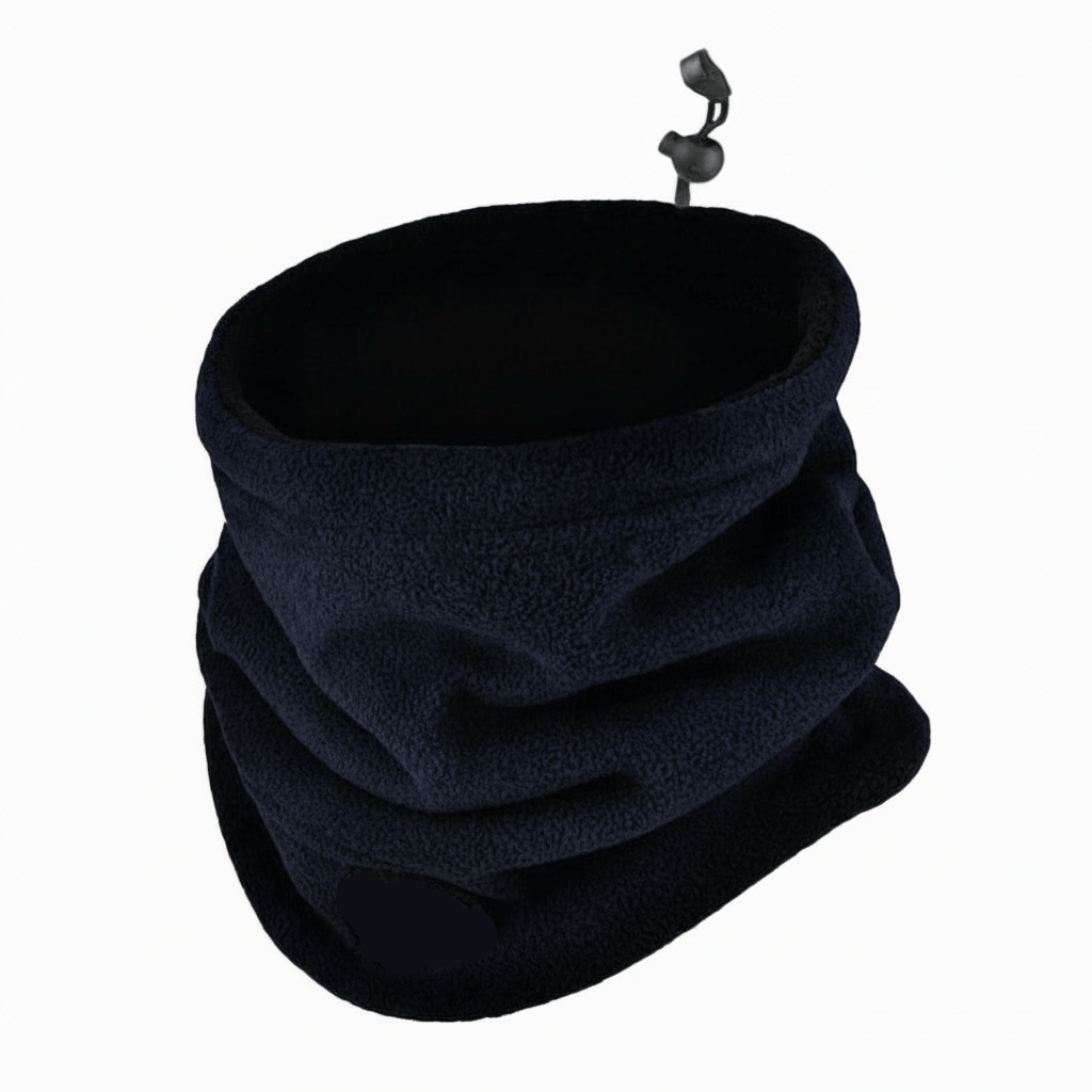 Comfortable windproof neck warmer, ideal for outdoor adventures, providing cold weather face & neck protection.