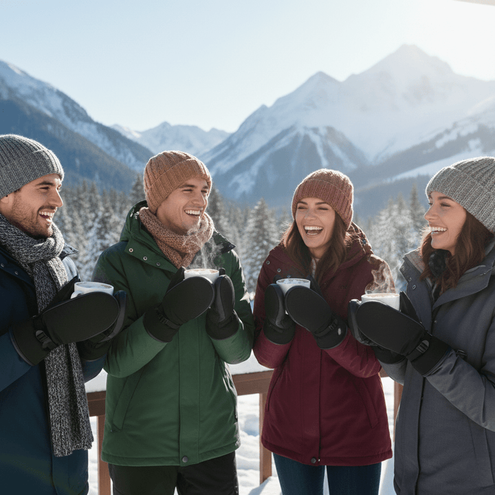 Thermal winter hiking gloves, windproof & touchscreen-compatible for ultimate comfort.