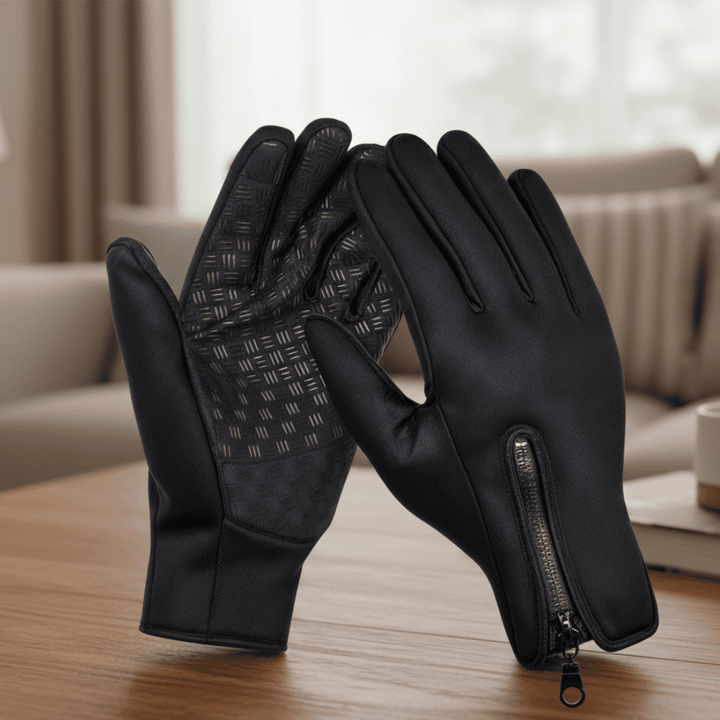 Unisex windproof warm touchscreen gloves. Ideal for winter sports & device use in cold weather.