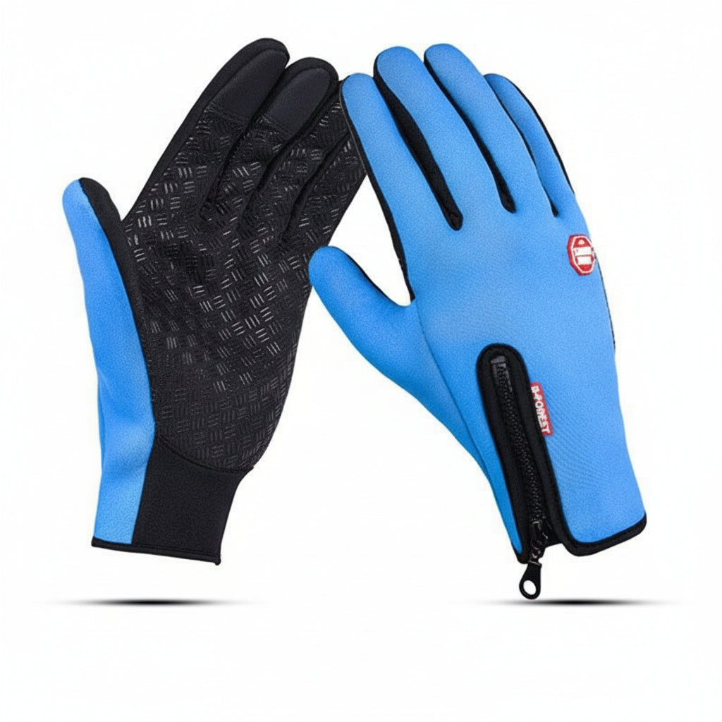 Durable unisex grip gloves. Designed for device compatibility & warmth during outdoor adventures.
