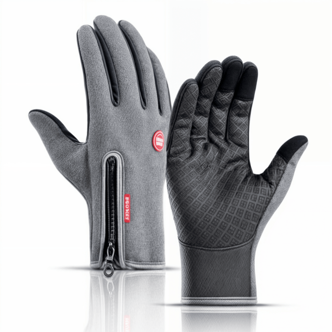 Sleek touchscreen winter gloves offering superior warmth & wind protection for cold climates.