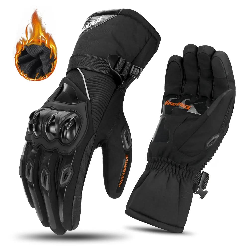 Stay warm with these insulated waterproof winter motorcycle gloves, essential riding gear for cold weather protection.