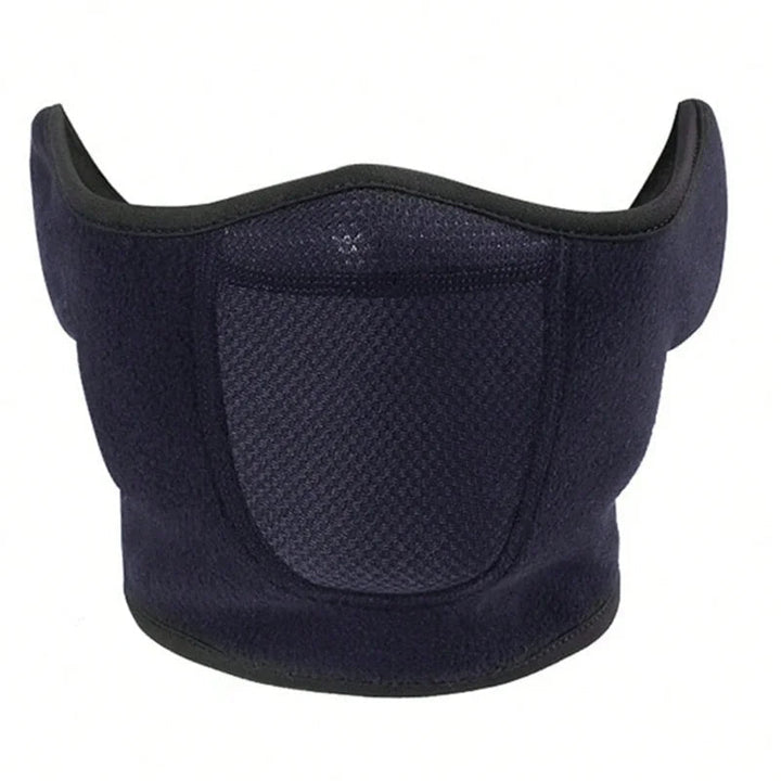 Versatile unisex winter outdoorgear: windproof fleece neck warmer and ear mask for cold weather.