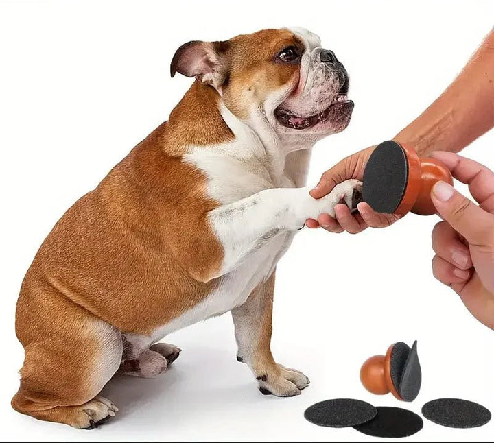 Unisex wooden pet nail file for stress-free dog and cat grooming, manual pet nail care tool