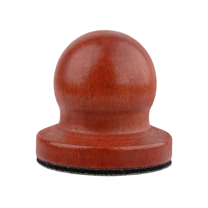 Close-up of a manual unisex wooden pet nail file, great for dog and cat stress-free nail grooming