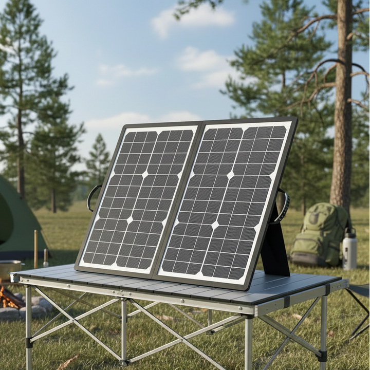 Universal 1000W portable solar panel kit. Efficient charging for outdoor gear & emergency power needs.