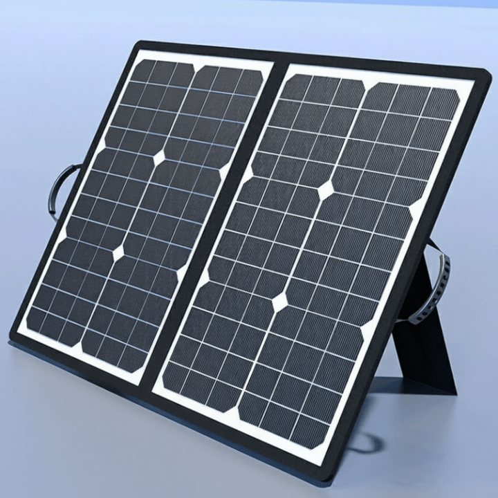 High-power 1000W portable solar panel kit. Perfect for camping, USB-C charging, & adventure tech.