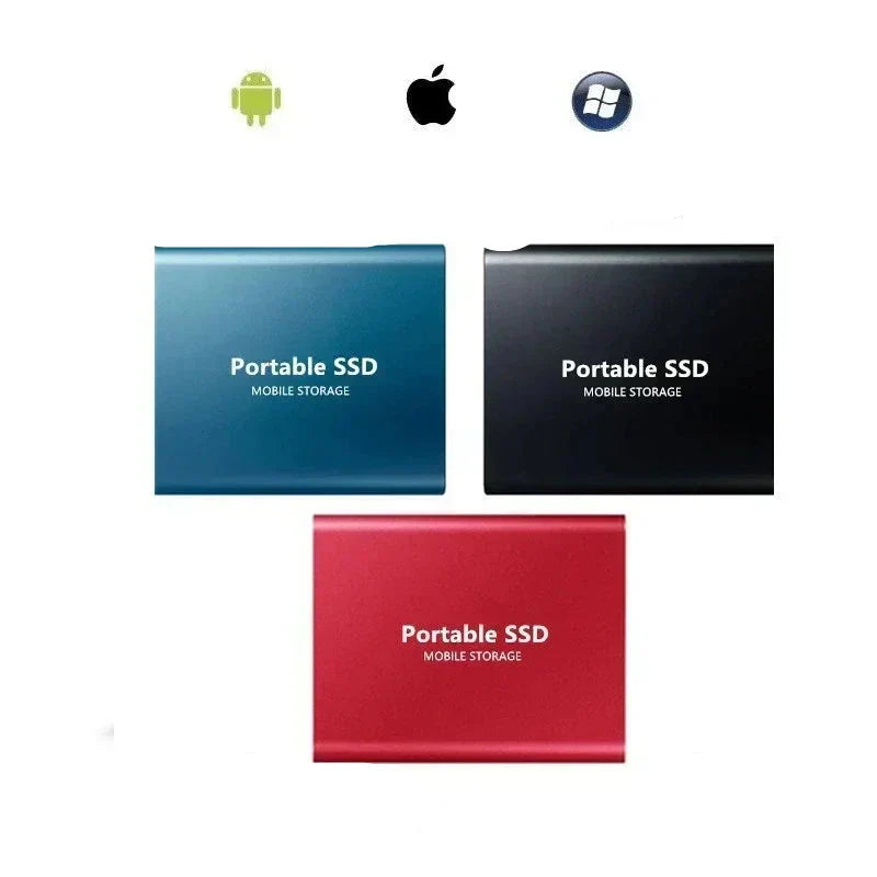 Compact 128GB portable SSD with fast data transfer, a solid state drive ideal for on-the-go data backup.