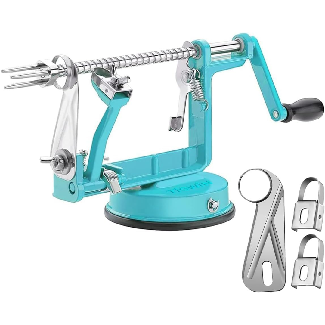Sharp stainless steel blades of the universal peeler, ensuring swift and efficient peeling of fruits.