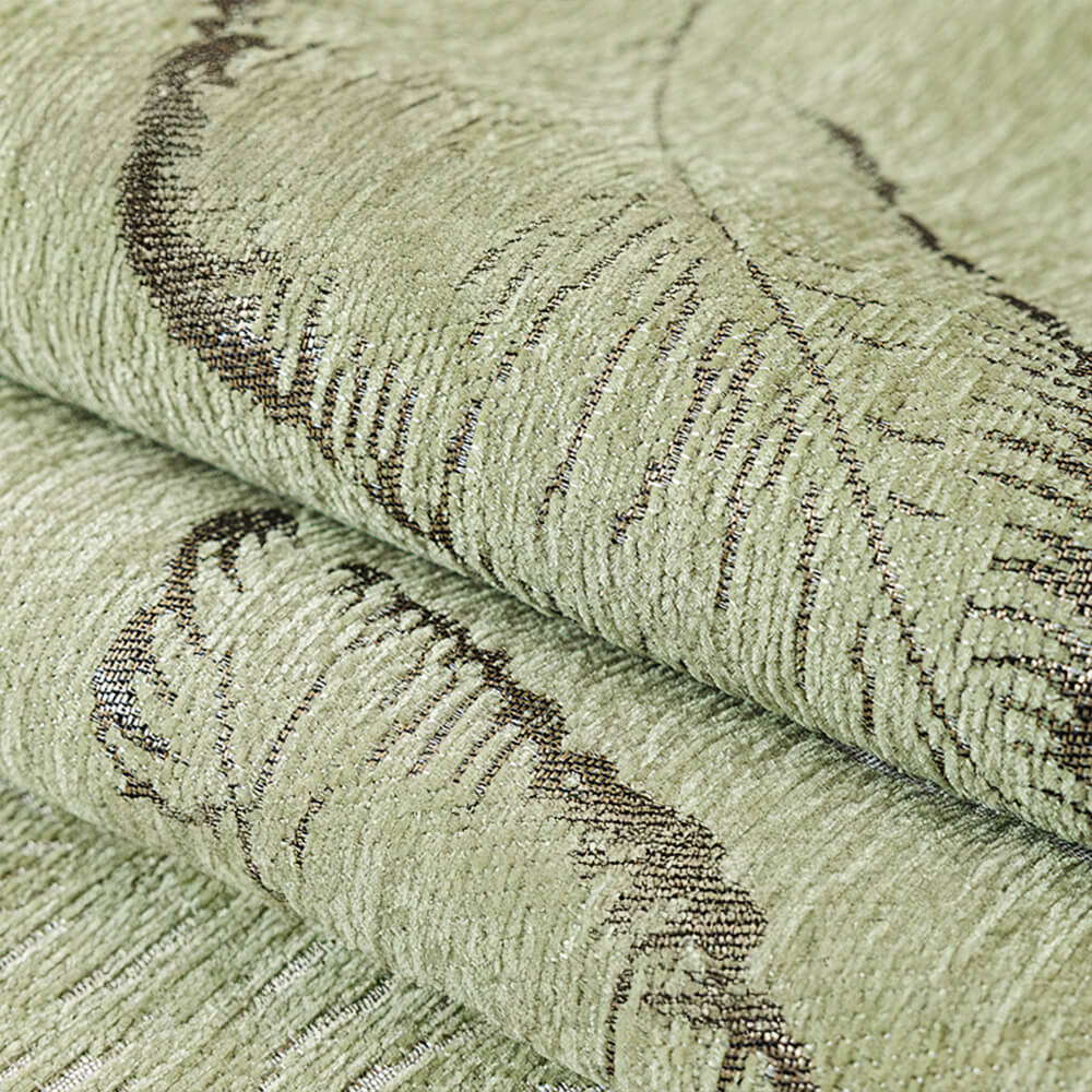 Non-slip chenille couch cover featuring an elegant leaf pattern, ideal as a furniture protector.