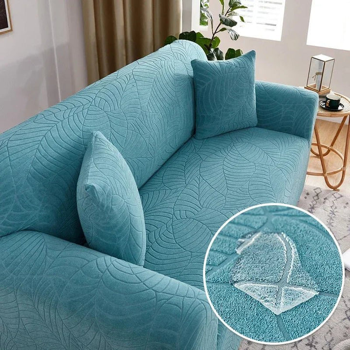 Home refresh L-shape sofa cover, stretchy polyester slipcover, easy to install for instant living room updates.