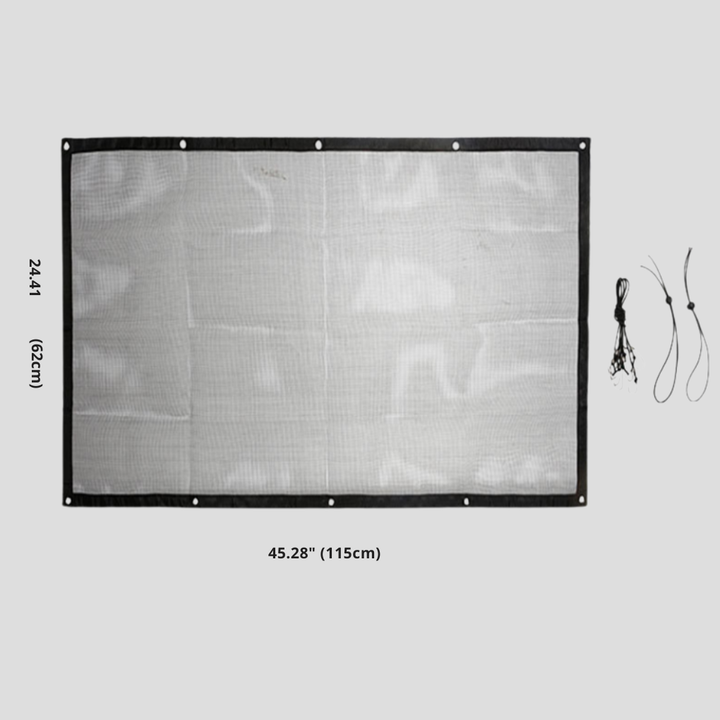 New pet car barrier, black mesh vehicle divider for pet safety and travel protection in cars