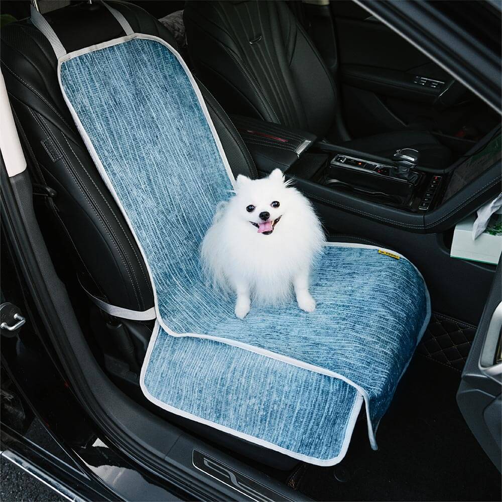 Waterproof pet car seat protector for cats, designed to guard auto seats from spills and fur