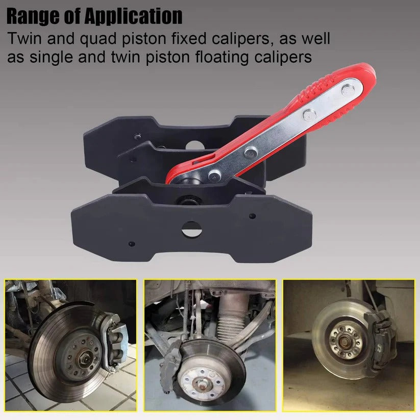 Durable ratchet caliper piston tool, ideal for disc brake pad replacement & auto repair.