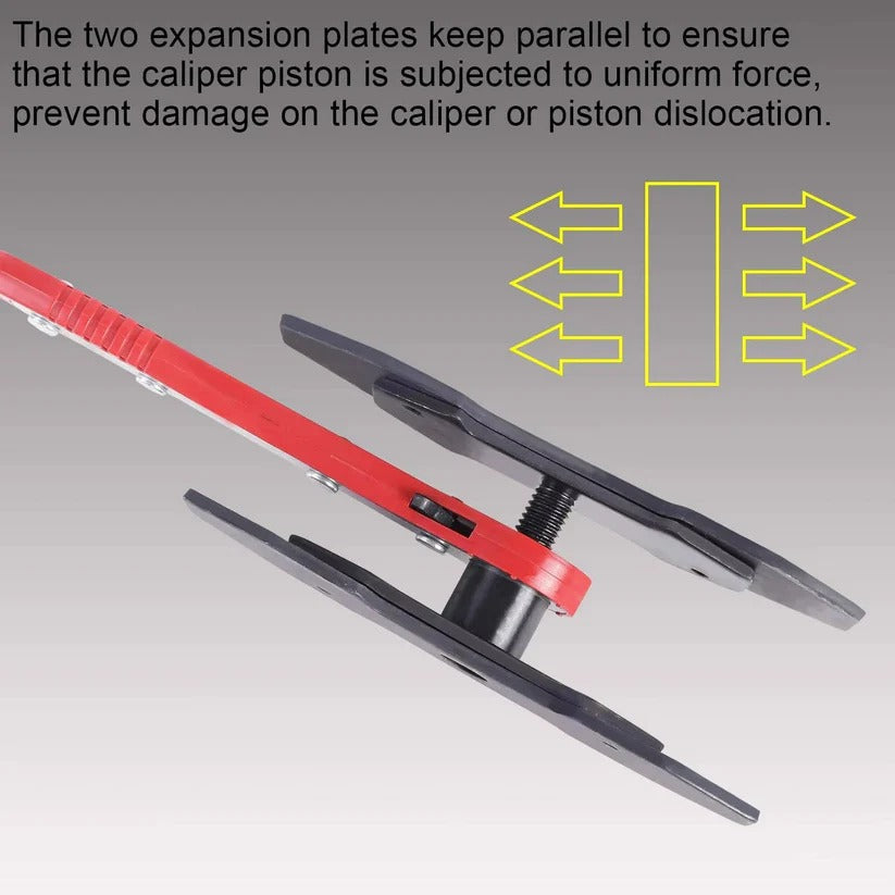 Versatile ratchet caliper piston tool for various automotive brake service needs & car care.