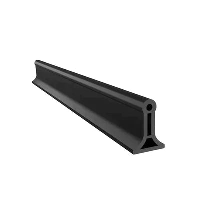Flexible silicone water stopper for preventing splashes and leaks in shower areas.