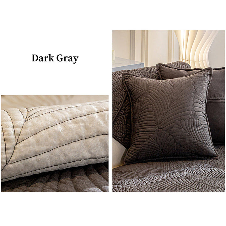 Easy clean universal couch cover, anti-slip, pet friendly, durable cotton, enhancing home decor.