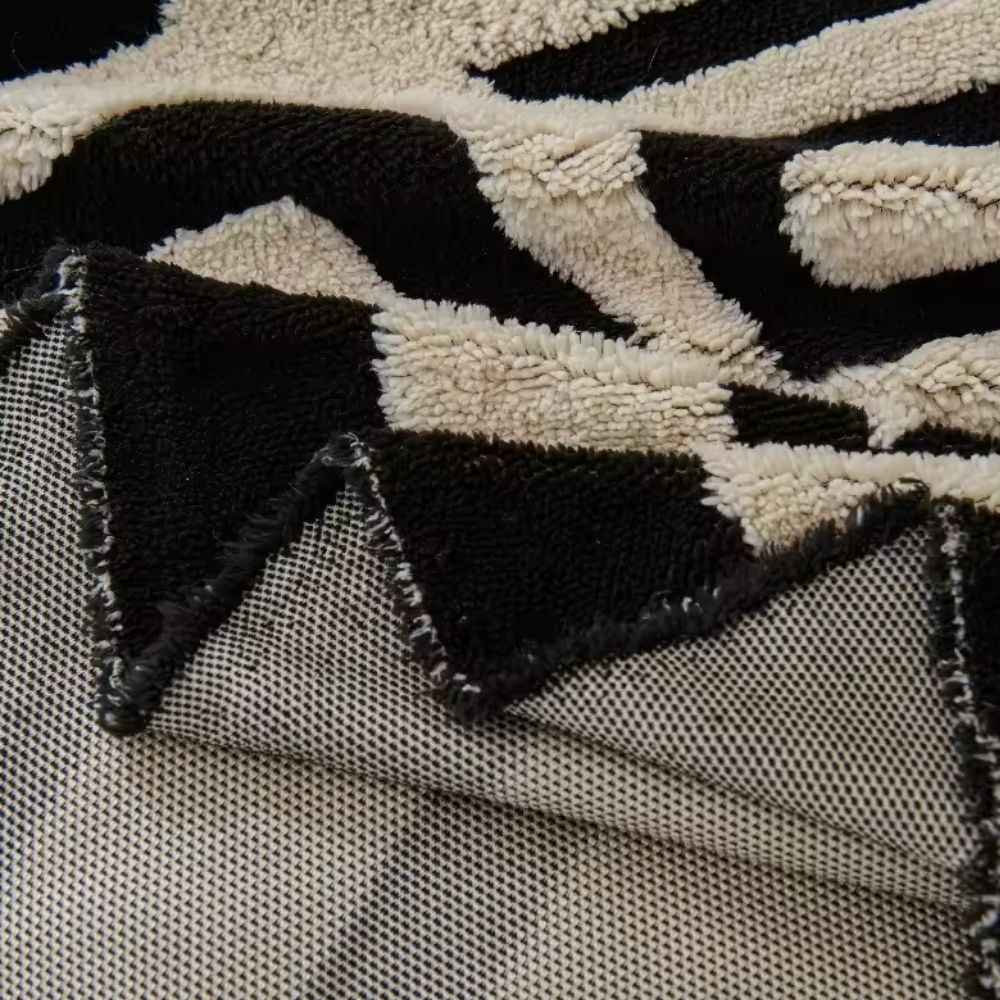 Well-fitted Urban Maze non-slip sofa cover, a modern jacquard microfiber furniture protector for living room style.