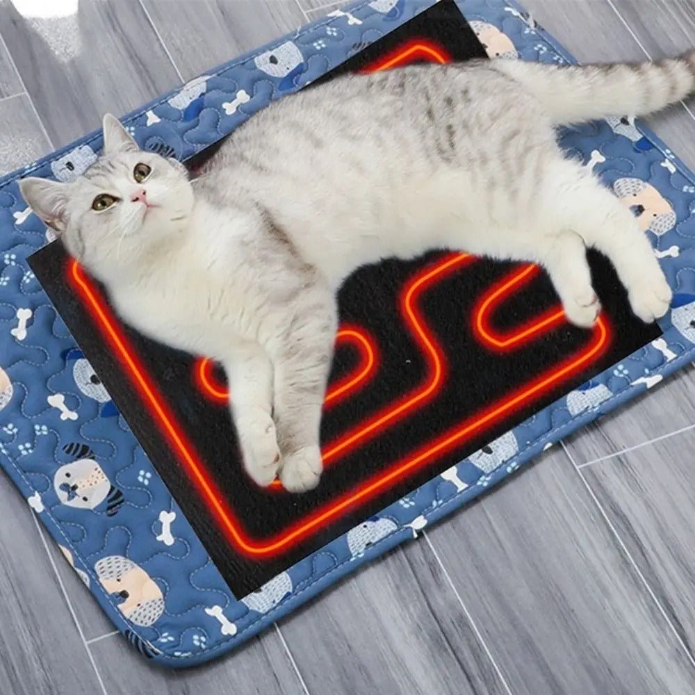 Durable USB pet heating pad, providing warmth for dogs and cats, suitable for indoor and outdoor use