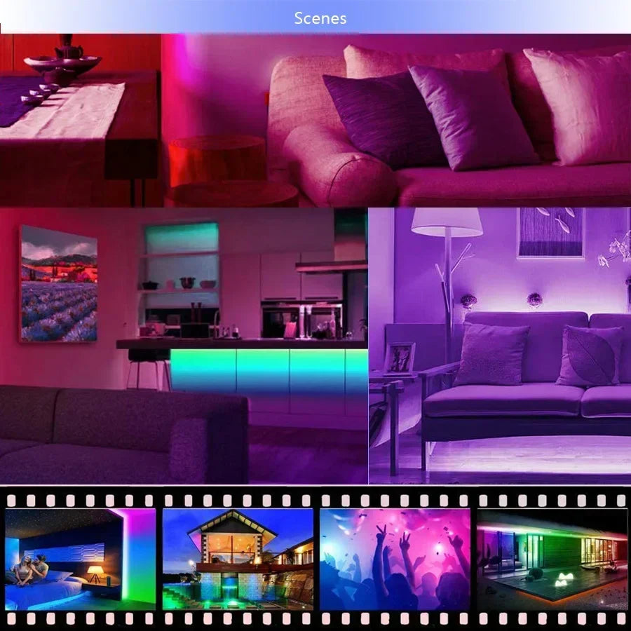 Compact USB RGB LED strip for bright, color-changing room decor & effective TV backlight.