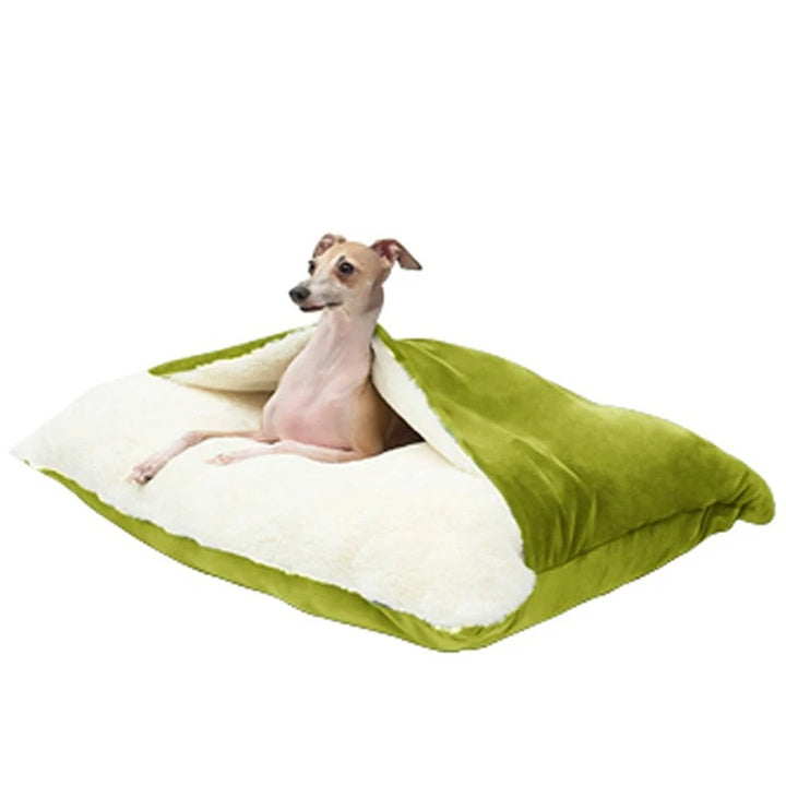 Soft Fuzzy Pet Sleeping Bag Dog Bed for Small to Medium Dogs