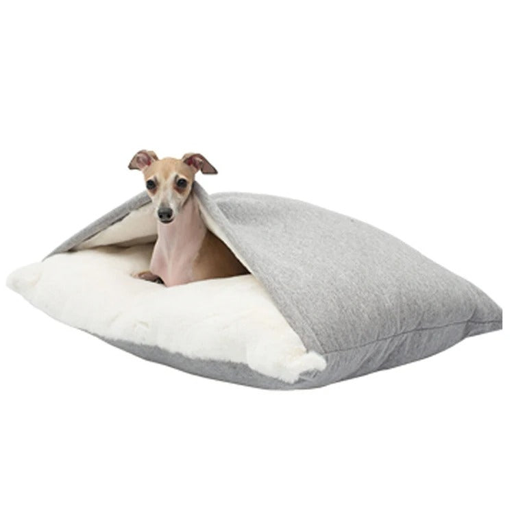 Soft Fuzzy Pet Sleeping Bag Dog Bed for Small to Medium Dogs
