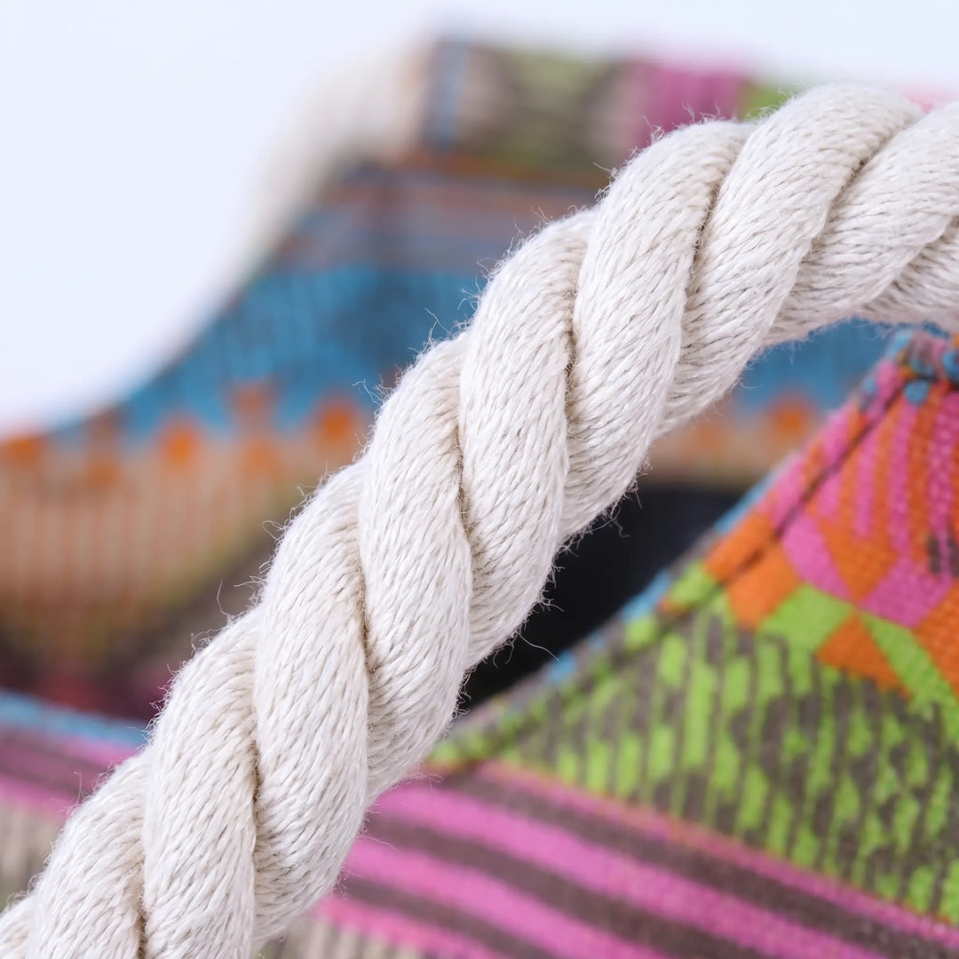 Casual women's shoulder tote bag featuring a vibrant geometric pattern. Perfect colorful summer bag or stylish purse.