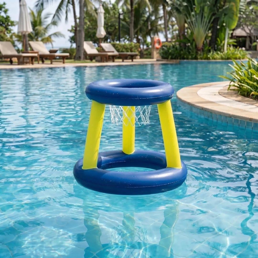 Vibrant inflatable floating pool game for endless family water fun and summer entertainment in backyard pools.