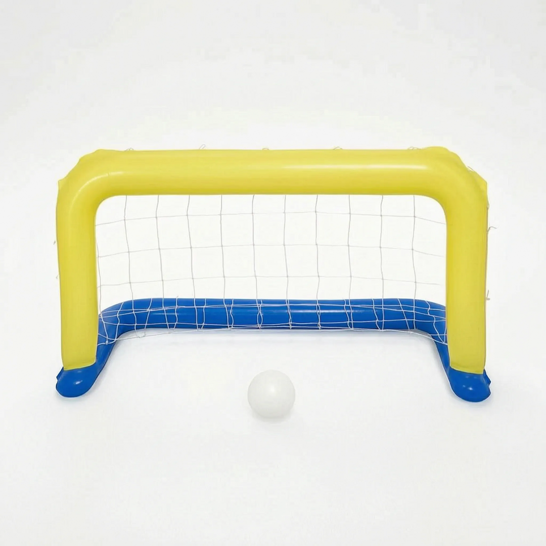 Brightly colored floating pool game engaging kids and adults in exciting water fun, an essential summer outdoor toy.