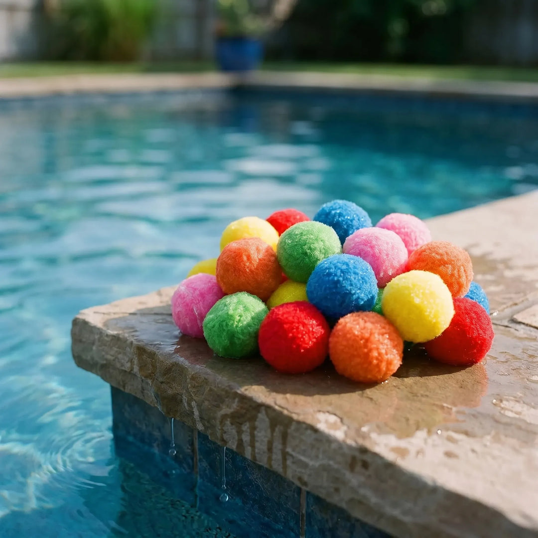Vibrant reusable water splash balls, perfect for eco-friendly summer outdoor fun and pool games.