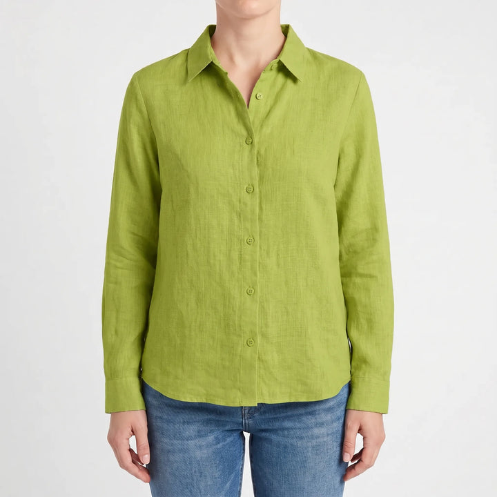 Effortless Viola women's blouse. Long-sleeve casual shirt, perfect for versatile spring & summer fashion.