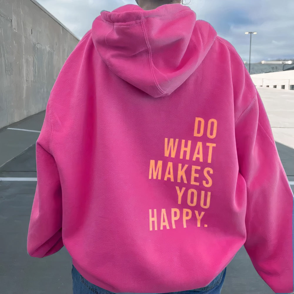 Plush violet & rose women's relaxed fit comfort hoodie, essential for cozy fashion and casual wear.