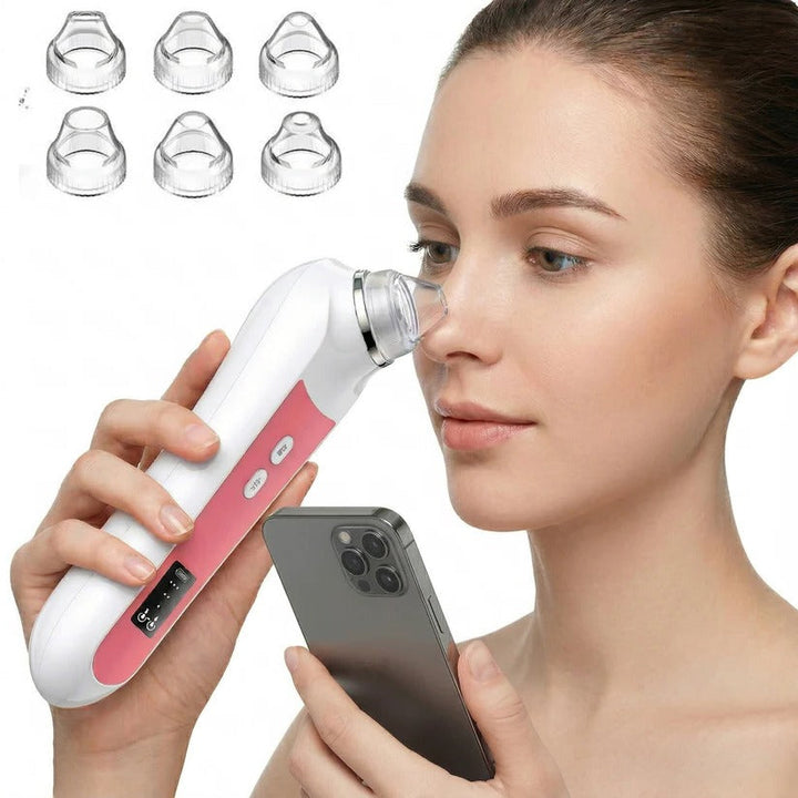 Visual facial pore vacuum extractor with HD camera for precise blackhead removal & deep skincare.