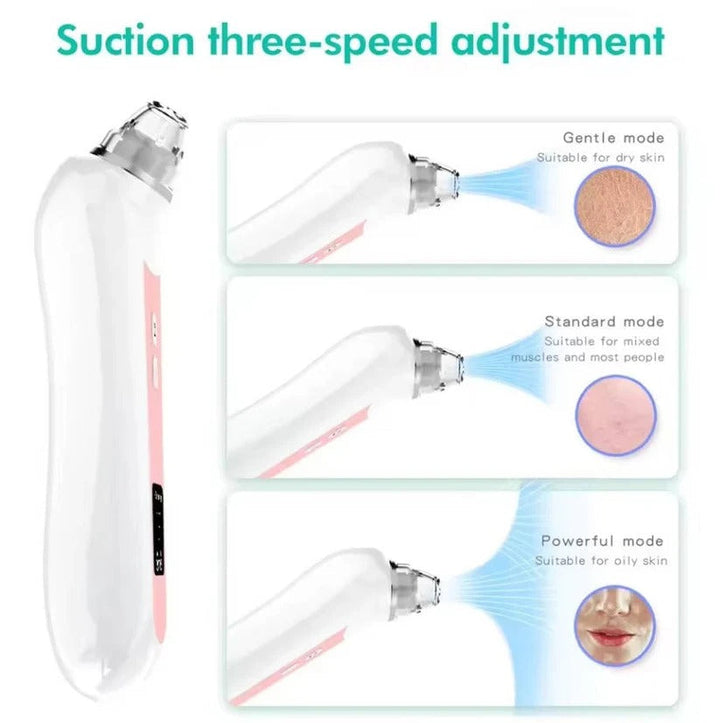 High-tech visual facial pore vacuum extractor with HD camera for detailed skincare & blemish removal.