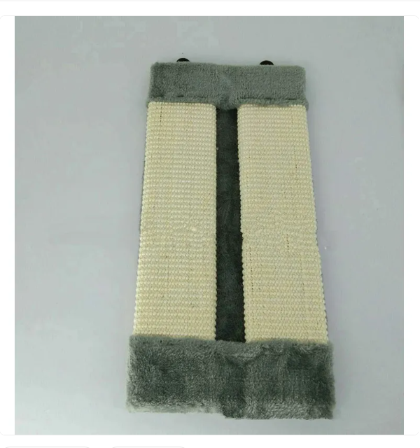 Stylish cat scratching board, wall-mountable, with a comfortable soft surface for feline care