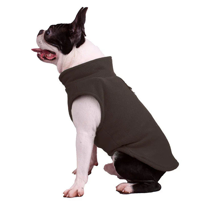 Reflective all-season dog jacket, fleece-lined for safety and warmth