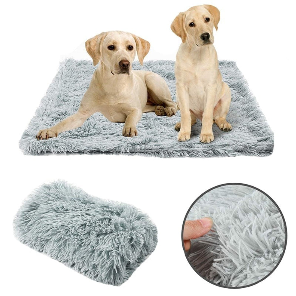 Stylish faux fur pet blanket, a cozy and warm dog & cat supply that is easy to wash.