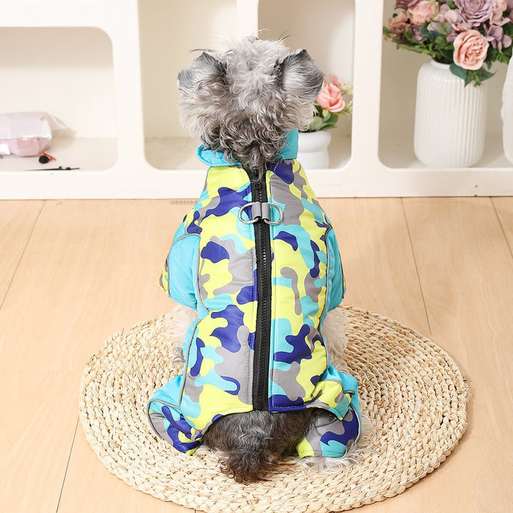 Cozy waterproof winter dog coat, reflective elements for nighttime visibility & warmth.