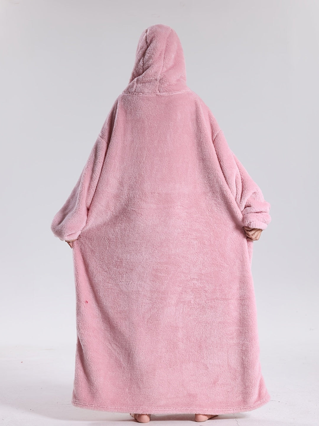 Wearable blanket hoodie, extra large for supreme cozy comfort on chilly days.