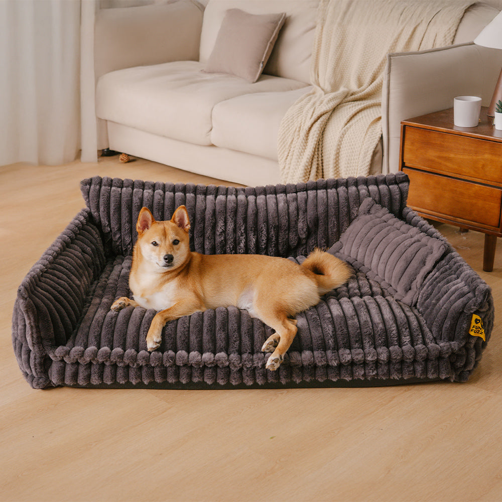 Washable Fluffy Orthopedic Dog Bed Cover & Pillow