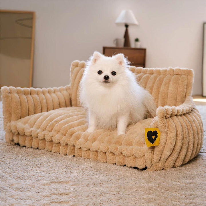 Washable Fluffy Orthopedic Dog Bed Cover & Pillow