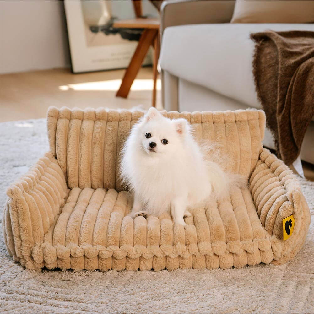 Washable Fluffy Orthopedic Dog Bed Cover & Pillow
