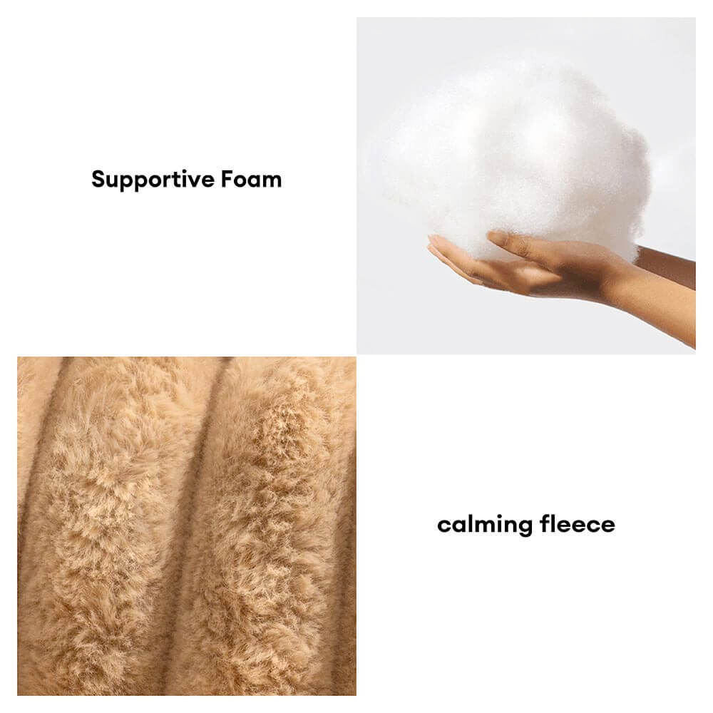 Washable Fluffy Orthopedic Dog Bed Cover & Pillow