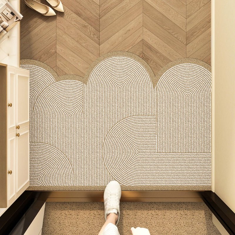 Washable non-slip entry mat for indoor/outdoor use. Durable dirt trap doormat protects floors, perfect for home entry.