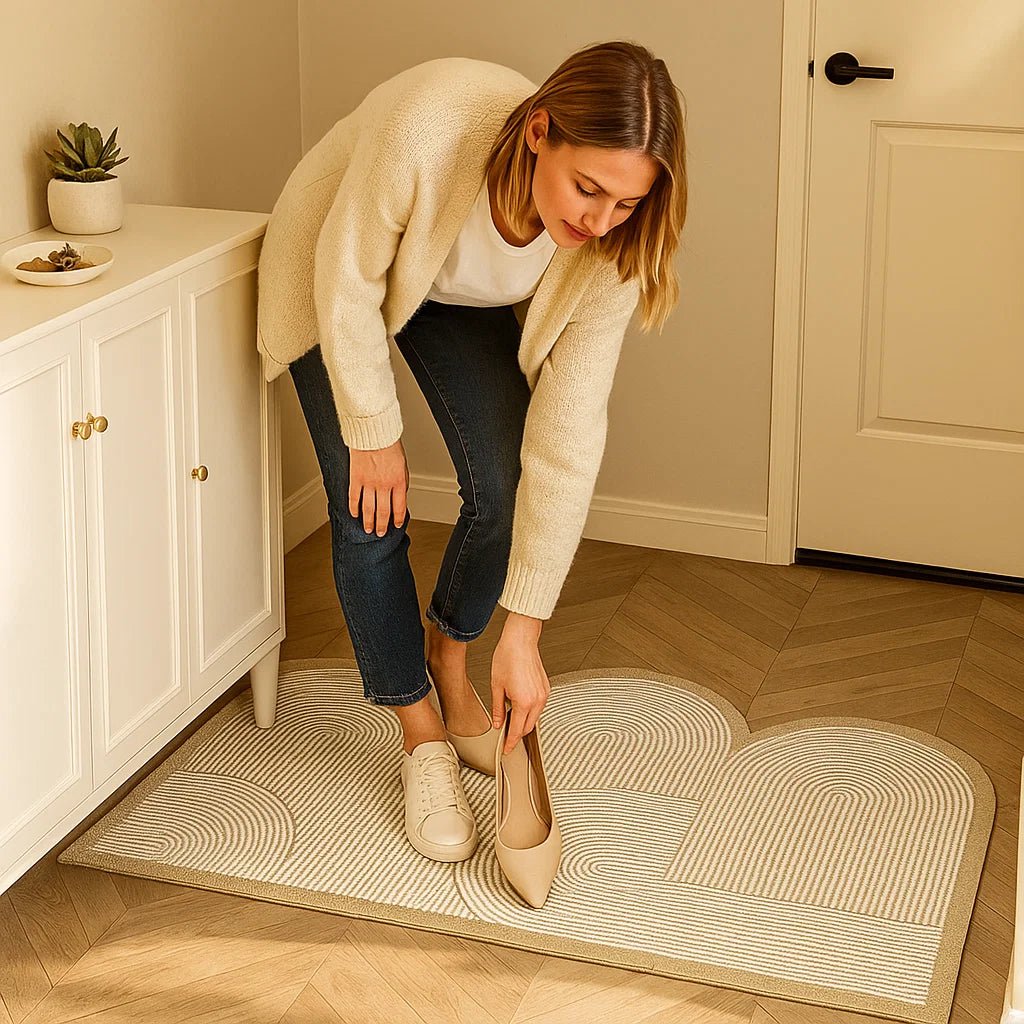 Premium washable non-slip entry mat. Durable indoor/outdoor doormat, acts as a dirt trap & welcome mat for your home.