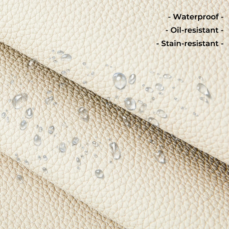Child playing on the pet-friendly couch, protected by the water-resistant cover.