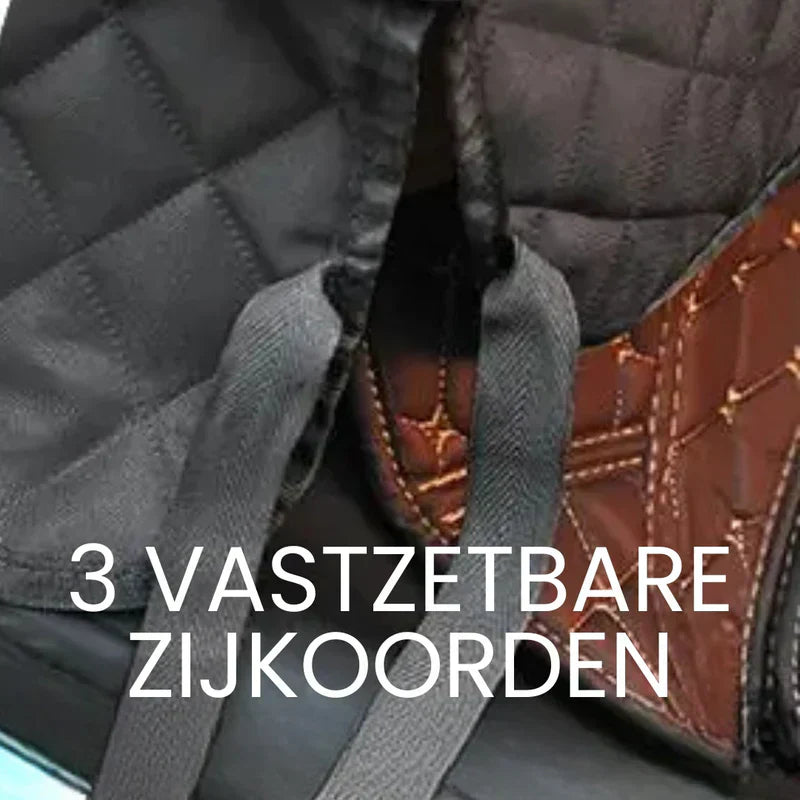 Dog car blanket, universal fit, secures to car seats, keeps pets comfortable and safe.