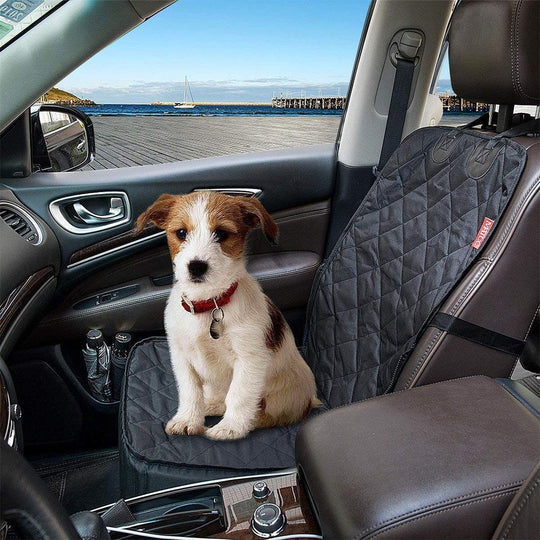 Unisex car seat cover for furry friends, waterproof material, ensures pet safety and vehicle protection