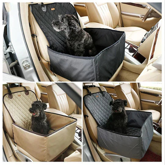 Easy clean waterproof car seat cover for pets, ideal for messy dogs, preserves car upholstery