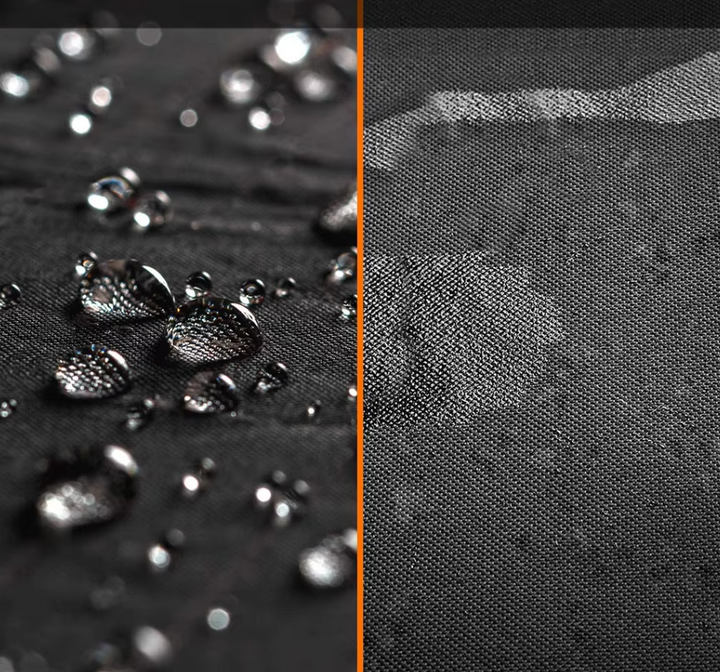 Detailed view of universal waterproof dog front seat cover, showing side flaps and protection